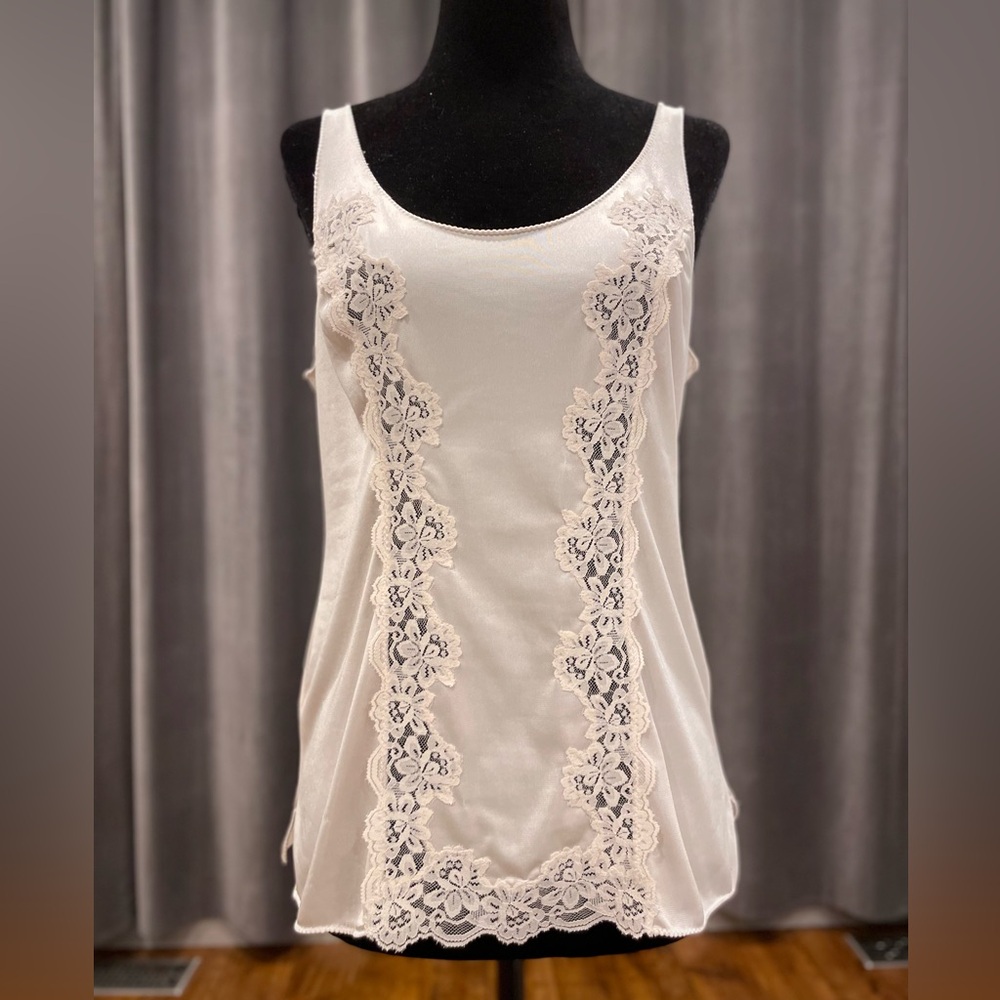 Vintage Van Raalte beige nylon camisole